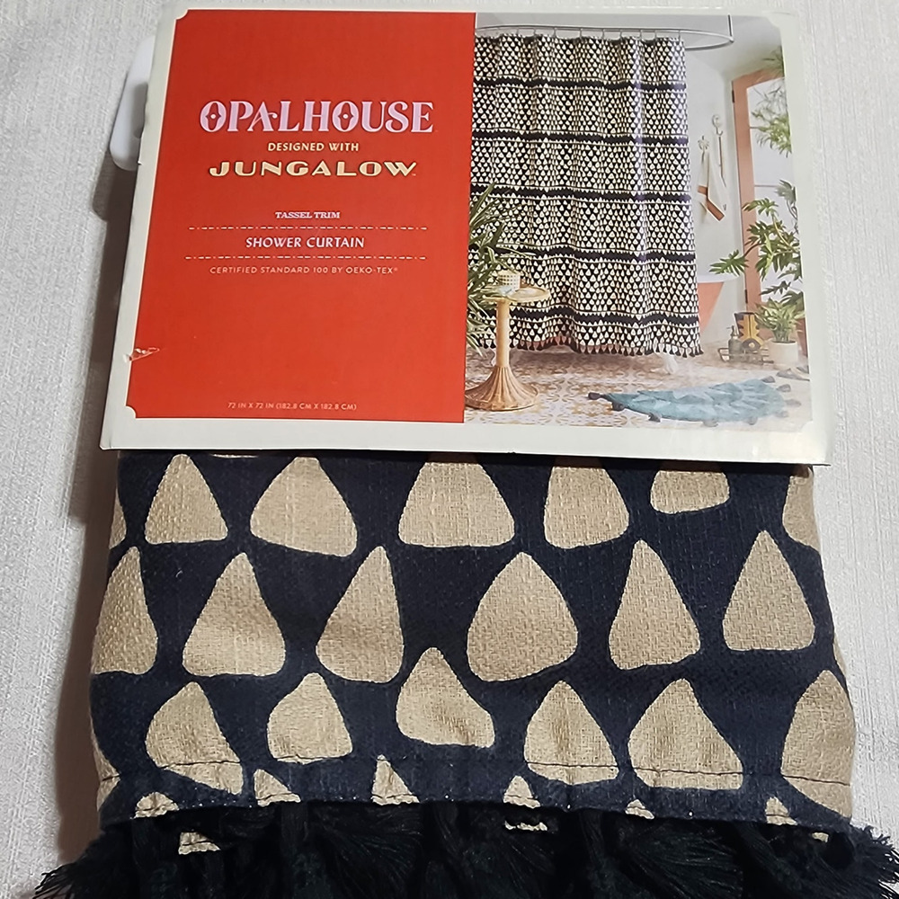 Opalhouse shower curtains tassels 72x72 inches tassel trim